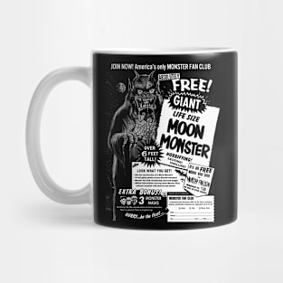 Giant Life-Size Moon Monster T-Shirt monochrome Mug